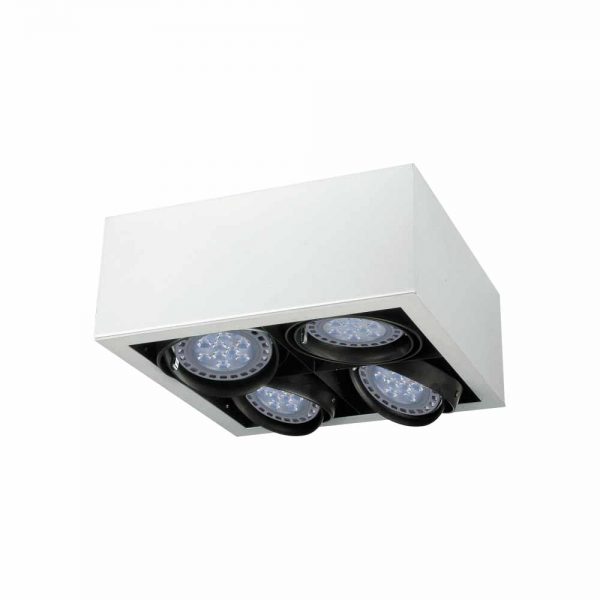 PLAFON DE APLICAR CARDANICO 4x AR111 CUADRADO