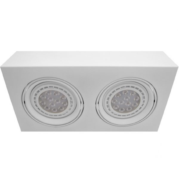 PLAFON  PARA AR111 LED - 2 LUCES