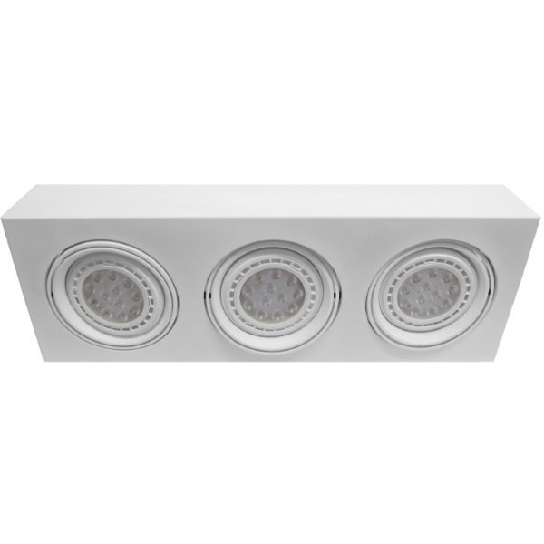 PLAFON PARA AR111 LED - 3 LUCES