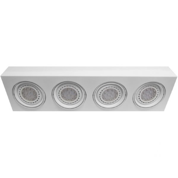 PLAFON  PARA AR111 LED - 4 LUCES LINEAL