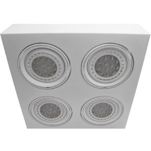 PLAFON  PARA AR111 LED - 4 LUCES LINEAL